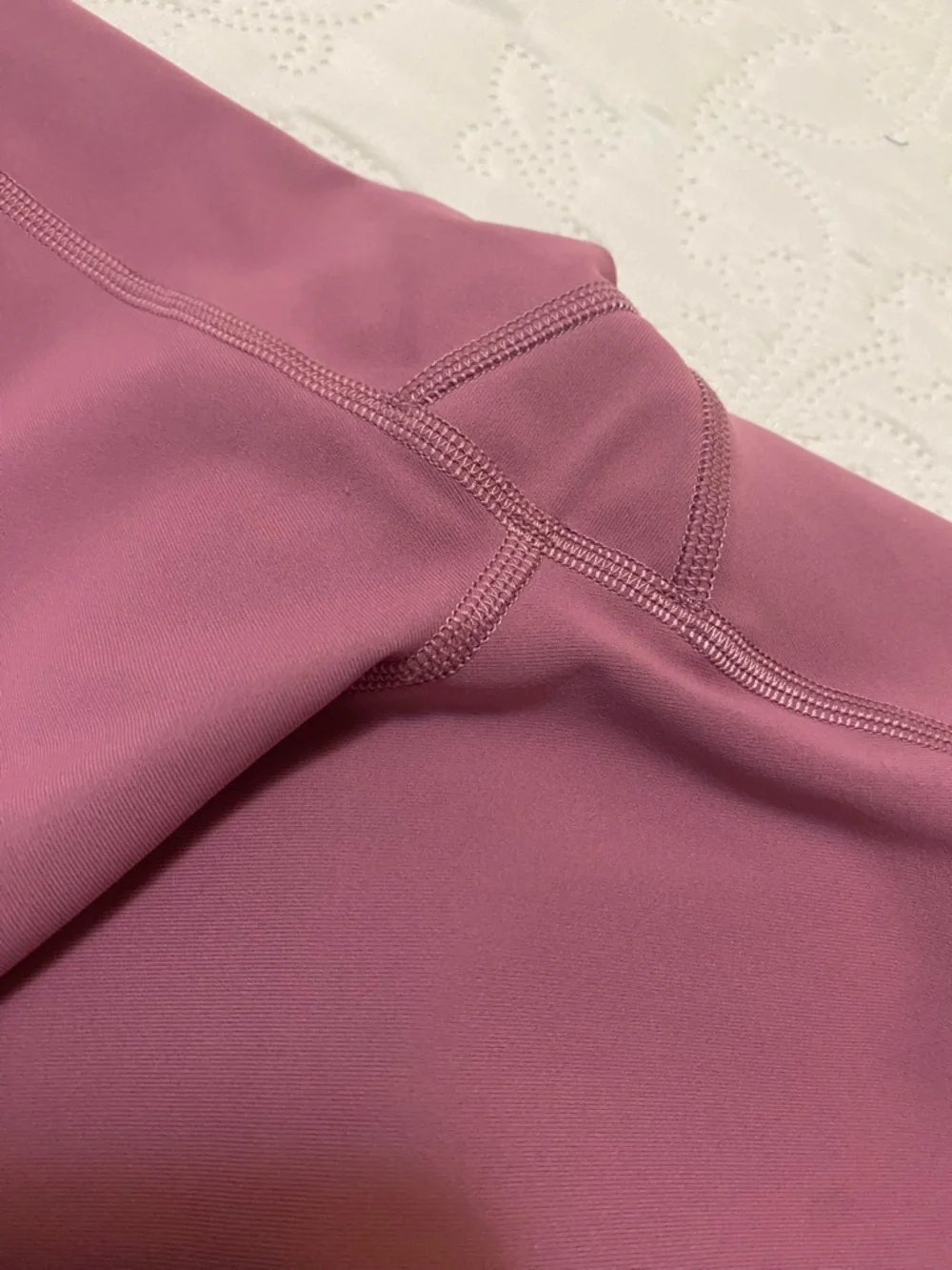 lululemon athletica Wunder Under Scalloped Hem High Rise Crop 23” Vintage Plum